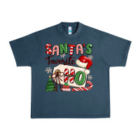 Midnight Navy santa's favorite ho Urban Heavy Tee - MaliasSmallBusiness