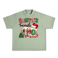 Oil Green santa's favorite ho Urban Heavy Tee - MaliasSmallBusiness