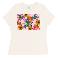 Bone Sunflowers Turtle Ladies Tee - Artiststas