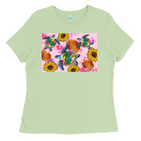 Matcha Sunflowers Turtle Ladies Tee - Artiststas