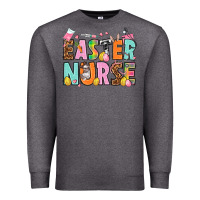 Charcoal Heather Easter nurse Easter Day Premium Sweatshirt - HowdyJamesFarm