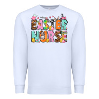 White Easter nurse Easter Day Premium Sweatshirt - HowdyJamesFarm