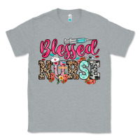 Heather Grey blessed nurse Classic Tee - NancyCooperArtShop