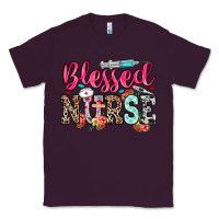 Plum blessed nurse Classic Tee - NancyCooperArtShop
