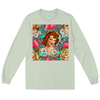Matcha Hairdresser Western Girl And Hair Curler Seamless Pattern Bbs Long Sleeve Tee - BundleAndBundleShop