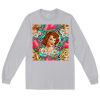 Moon Dust Hairdresser Western Girl And Hair Curler Seamless Pattern Bbs Long Sleeve Tee - BundleAndBundleShop