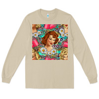 Mushroom Hairdresser Western Girl And Hair Curler Seamless Pattern Bbs Long Sleeve Tee - BundleAndBundleShop
