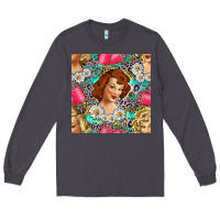 Smoke Hairdresser Western Girl And Hair Curler Seamless Pattern Bbs Long Sleeve Tee - BundleAndBundleShop