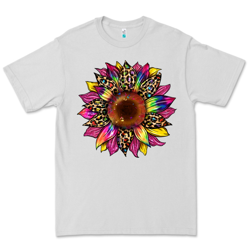 Tie Dye Leopard Sunflower Premium Tee by Artiststas | Teevron