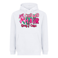 White Chemo hair don't care Cancer Awareness Heavyweight Hoodie - HowdyJamesFarm