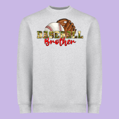Baseball Brother Heavyweight Sweatshirt Designed By Bundleandbundleshop