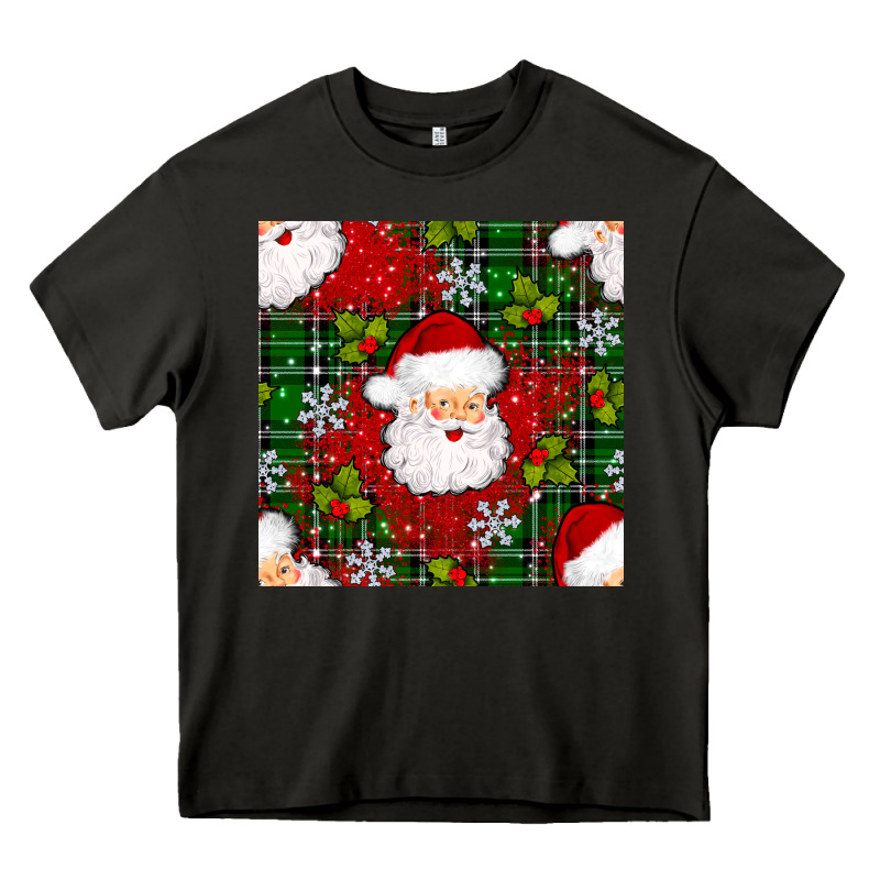 Christmas Santa Claus Seamless Pattern Heavy Core Tee by BundleAndBundleShop | Teevron