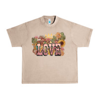 French Oak love horse western floral Urban Heavy Tee - NancyCooperArtShop