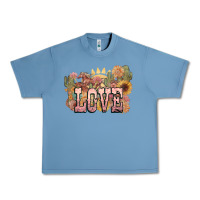 Pebble Blue love horse western floral Urban Heavy Tee - NancyCooperArtShop