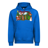 Cobalt Christmas Crew Urban Hoodie - FaDigitalArtStudio