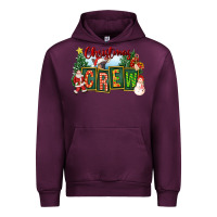 Mauve Wine Christmas Crew Urban Hoodie - FaDigitalArtStudio