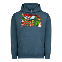 Pigment Midnight Navy Christmas Crew Urban Hoodie - FaDigitalArtStudio