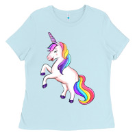 Baby Blue unicorn Ladies Tee - Artiststas
