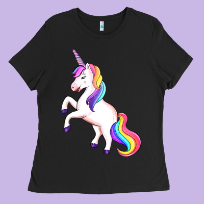 Unicorn Ladies Tee Designed By Artiststas