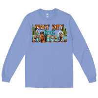 Colony Blue Not My First Rodeo Western Long Sleeve Tee - BundleAndBundleShop