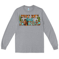 Heather Grey Not My First Rodeo Western Long Sleeve Tee - BundleAndBundleShop