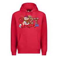 Cardinal cozy season snowman Premium Hoodie - CowGirlArtShop