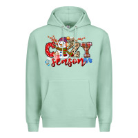 Seafoam cozy season snowman Premium Hoodie - CowGirlArtShop