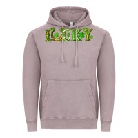 Vintage Zinc st. patrick's day lucky with clovers and horseshoe Vintage Hoodie - RanaPortraitStore