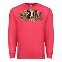 Cardinal Mom with cow Premium Sweatshirt - CowGirlArtShop