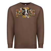 Chestnut Mom with cow Premium Sweatshirt - CowGirlArtShop