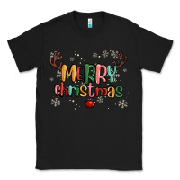 Black merry christmas raindeerr Classic Tee - MaliasSmallBusiness