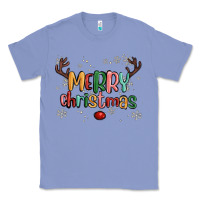 Colony Blue merry christmas raindeerr Classic Tee - MaliasSmallBusiness