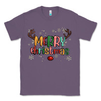 Lavender merry christmas raindeerr Classic Tee - MaliasSmallBusiness