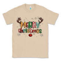 Mushroom merry christmas raindeerr Classic Tee - MaliasSmallBusiness