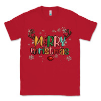 Red merry christmas raindeerr Classic Tee - MaliasSmallBusiness
