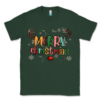 Sports Green merry christmas raindeerr Classic Tee - MaliasSmallBusiness