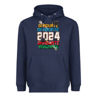 Navy graduate 2024 Heavyweight Hoodie - CowGirlArtShop