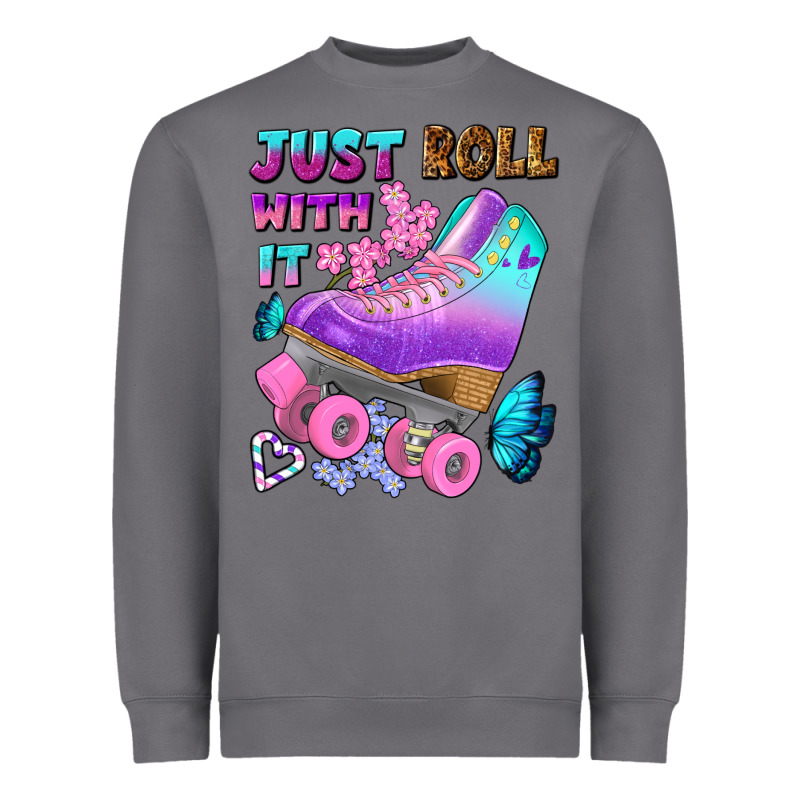 Just Roll With It Heavyweight Sweatshirt by BundleAndBundleShop | Teevron