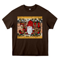 Chocolate Brown gnome joy Heavy Core Tee - JahusDesignShop