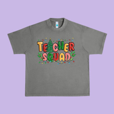 Teacher Squad Urban Heavy Tee Designed By Maliassmallbusiness