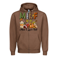 Chestnut Milf Man I Love Fall Zipper Hoodie - texasbilliewilder
