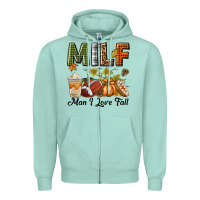 Seafoam Milf Man I Love Fall Zipper Hoodie - texasbilliewilder