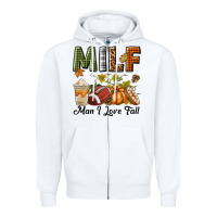 White Milf Man I Love Fall Zipper Hoodie - texasbilliewilder