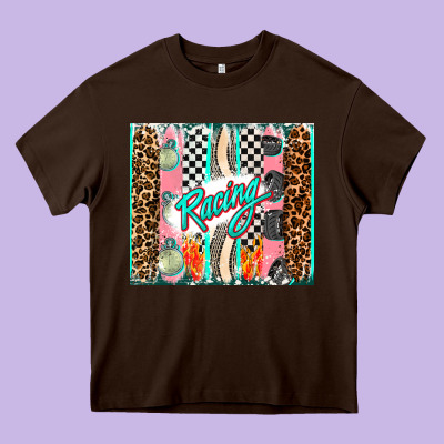 Racing Brushstroke Heavy Core Tee Designed By Adodesignshop