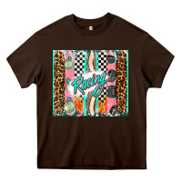 Chocolate Brown racing brushstroke Heavy Core Tee - AdoDesignShop