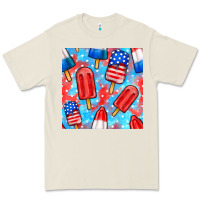 Bone 4th of july popsicle seamless pattern Premium Tee - BundleAndBundleShop