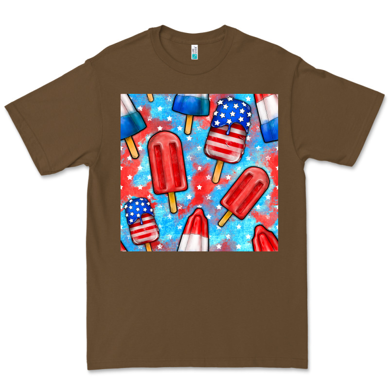 4th Of July Popsicle Seamless Pattern Premium Tee by BundleAndBundleShop | Teevron