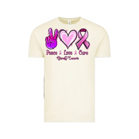 Vintage Arctic Peace love cure Breast Cancer Vintage Tee - NancyCooperArtShop
