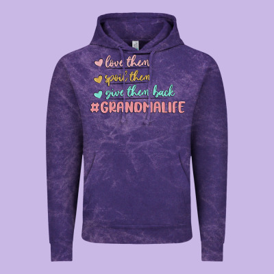Grandma Life Vintage Hoodie Designed By Maliassmallbusiness