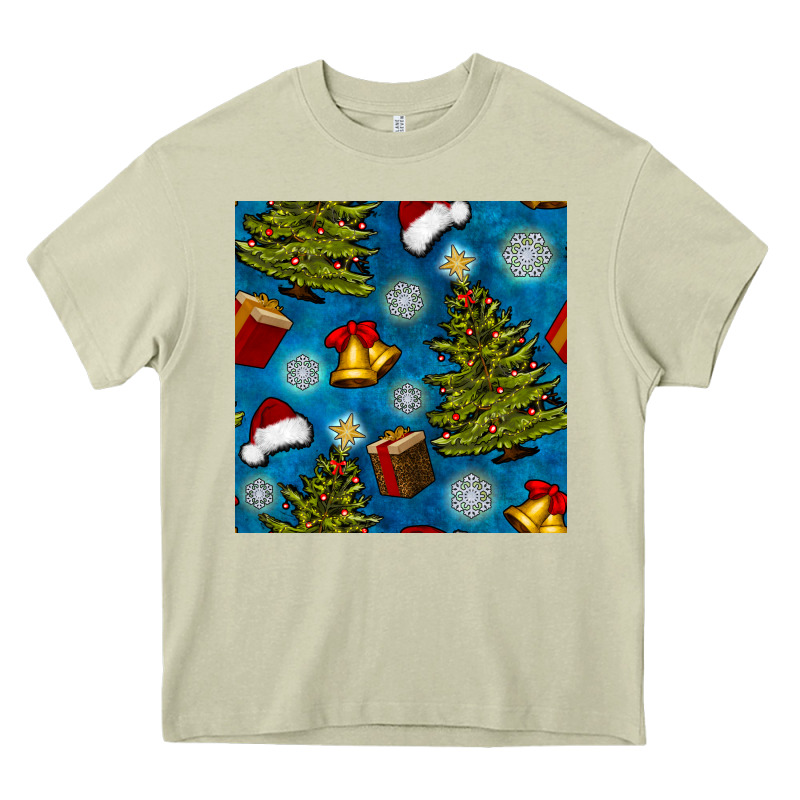Christmas Trees And Bells Seamless Pattern Heavy Core Tee by BundleAndBundleShop | Teevron